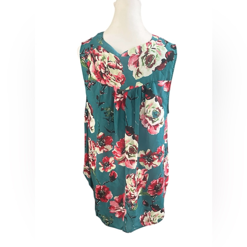 Lucky‎ Brand Floral Blouse Womens Plus 1X - Picture 4 of 6